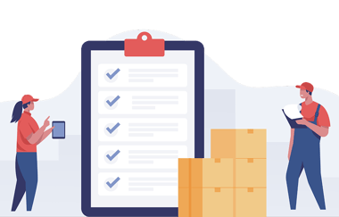 配送に向けた伝票準備