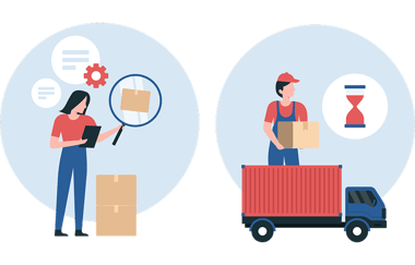 物品の再送状況確認と再送手配