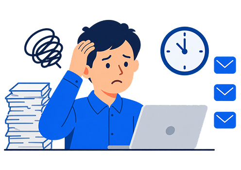 配信対象者が多く、作業が追いつかない